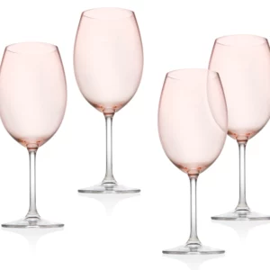 Meridian Blush Ensemble de 4 verres à vins blancs 12 oz